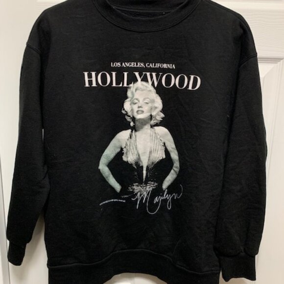MARILYN MONROE WOMENS SWEAT TOP - Picture 1 of 4